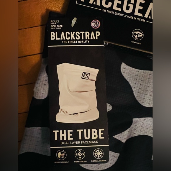 THE TUBE Blackstrap FaceGear neck warmer, ski snowboard gear NWT Camo Print - Picture 5 of 6